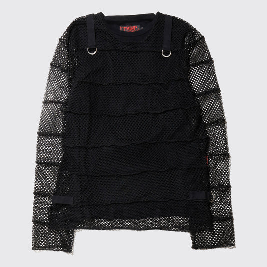 vintage tripp nyc layered mesh l/s