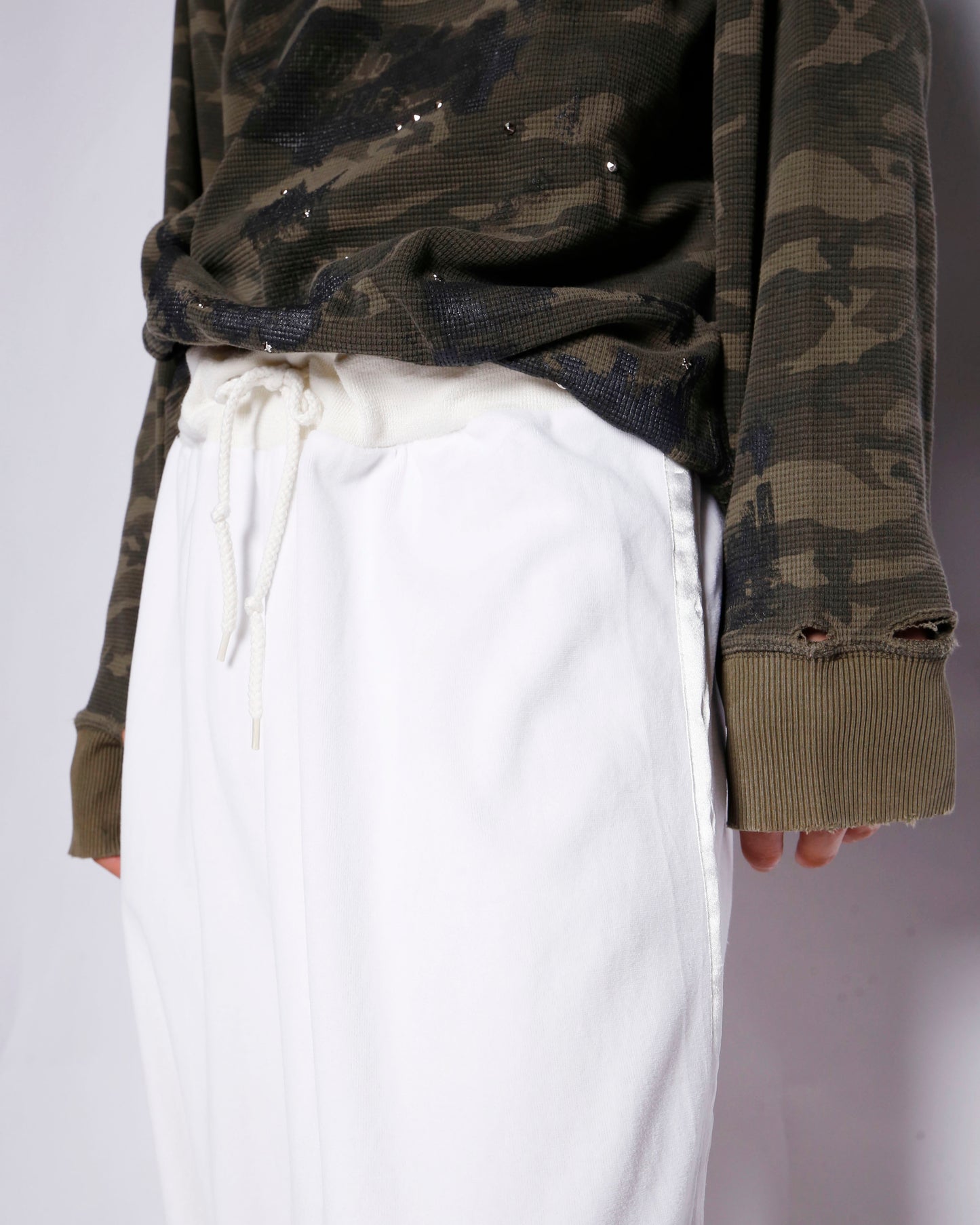 vintage side line pile bermuda shorts