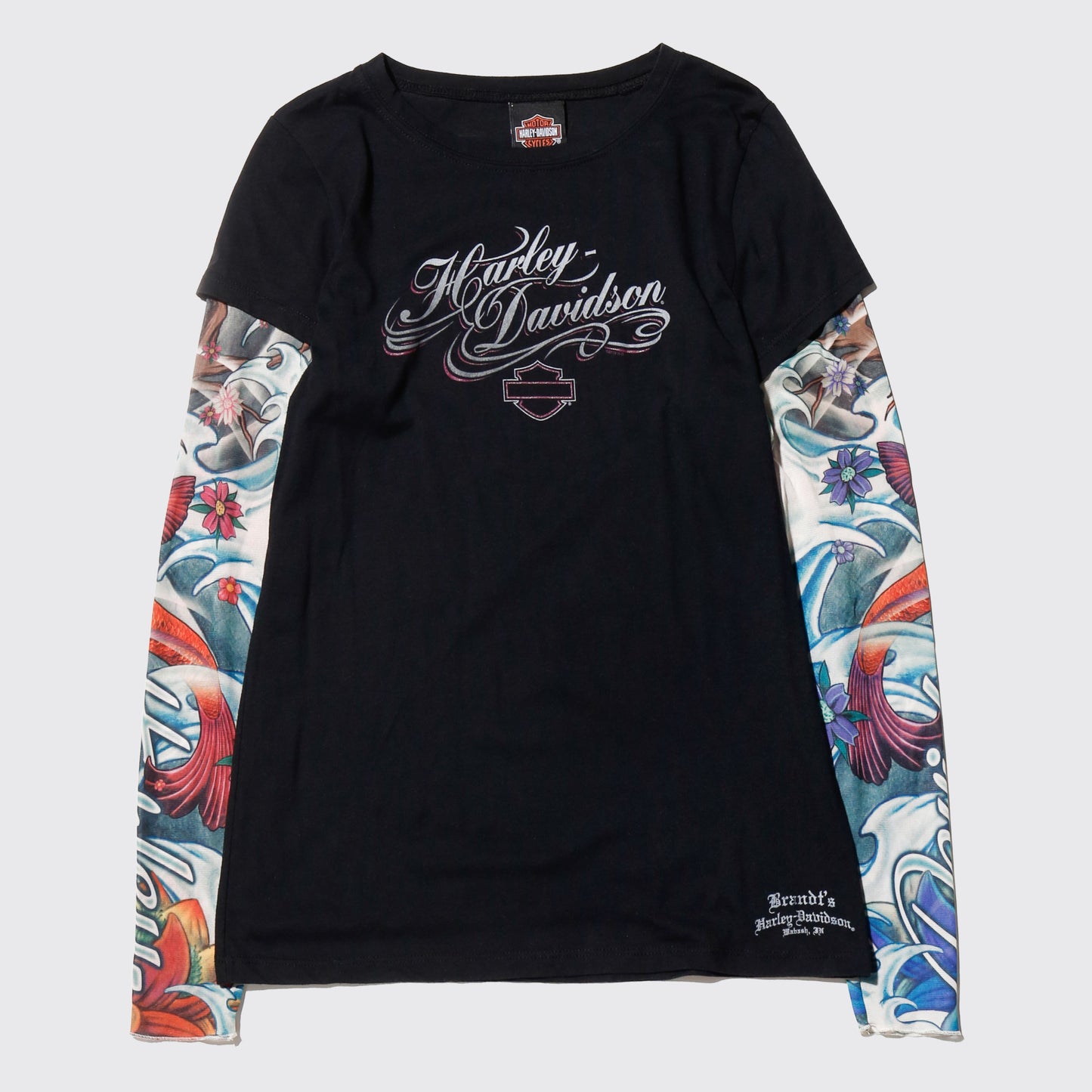 vintage 00's harley-davidson tatoo  sleeve l/s
