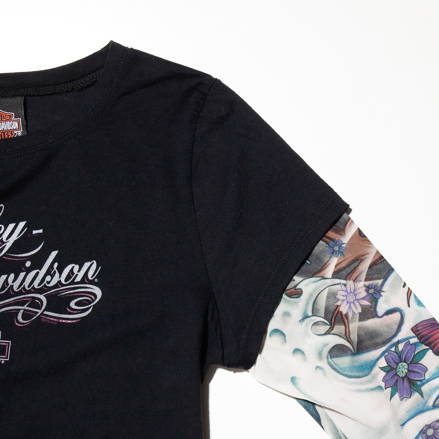 vintage 00's harley-davidson tatoo  sleeve l/s