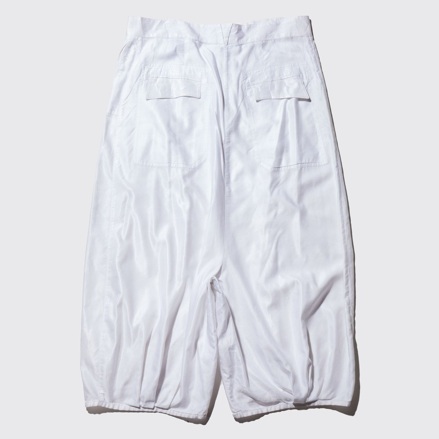 vintage balloon cropped wide shorts