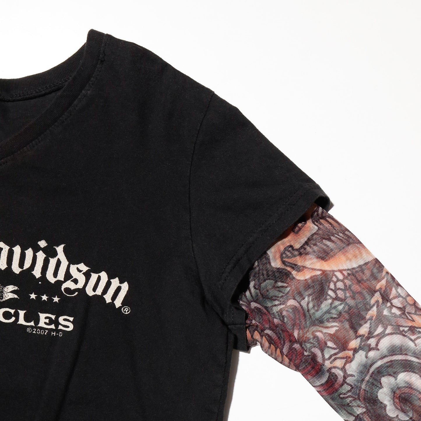 vintage 00's harley-davidson tatoo  sleeve l/s