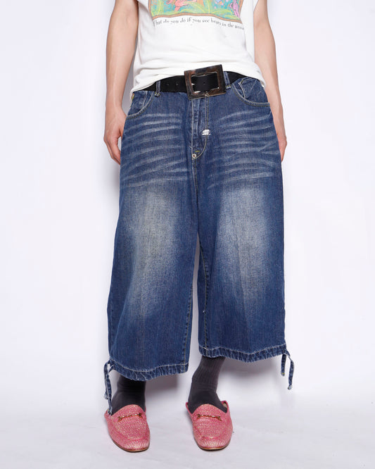 vintage akademiks petroglyph denim bermuda shorts