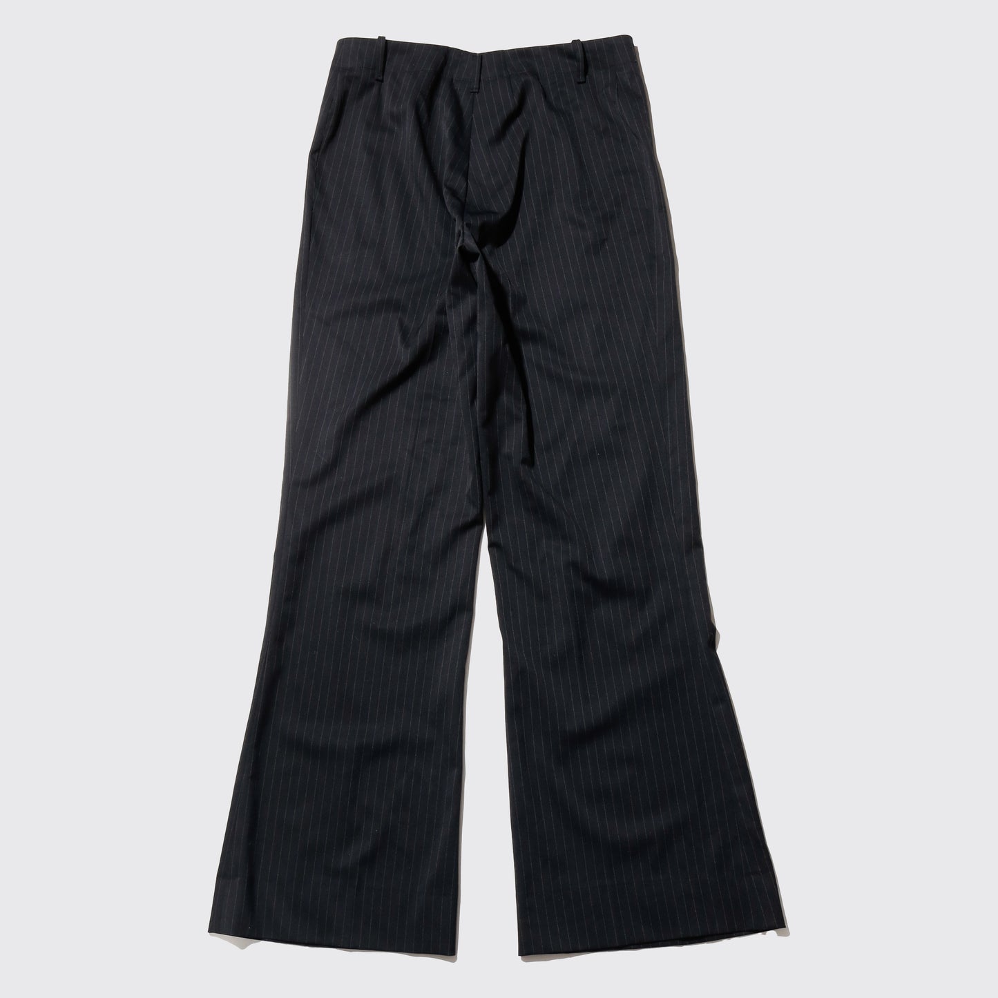 vintage hugo boss low rise stripe flare slacks