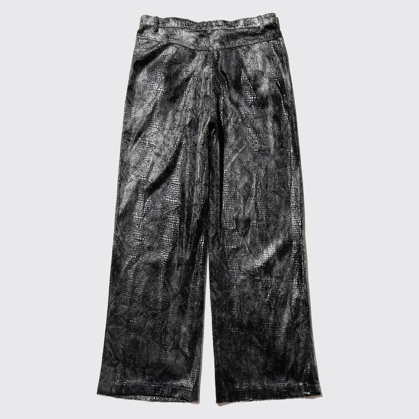 vintage faux croc 5p trousers