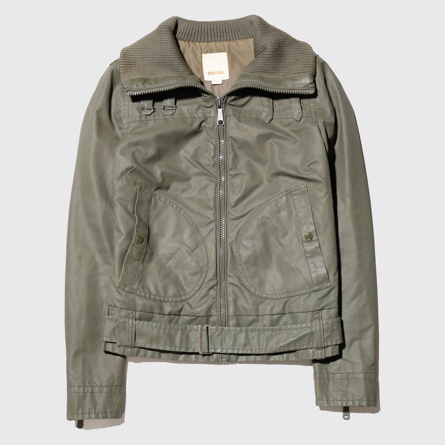 vintage diesel coating aviator jacket