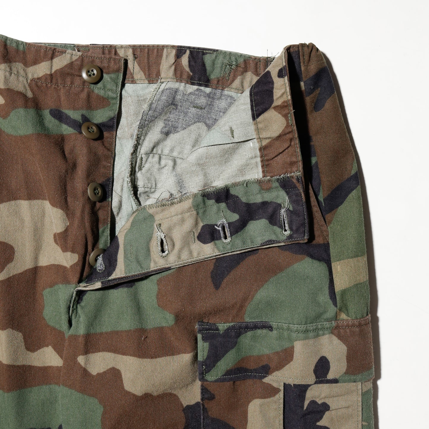 *one-off upside down wide cargo trousers