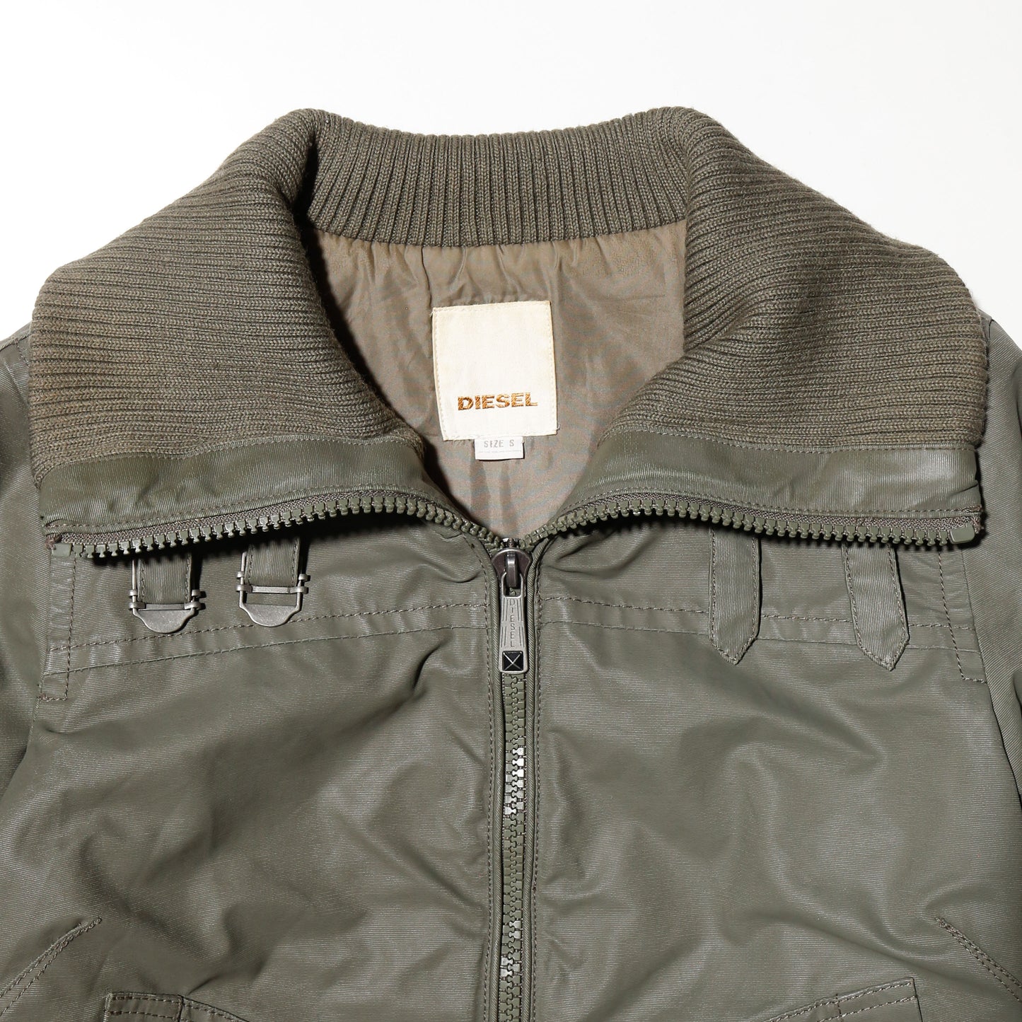 vintage diesel coating aviator jacket