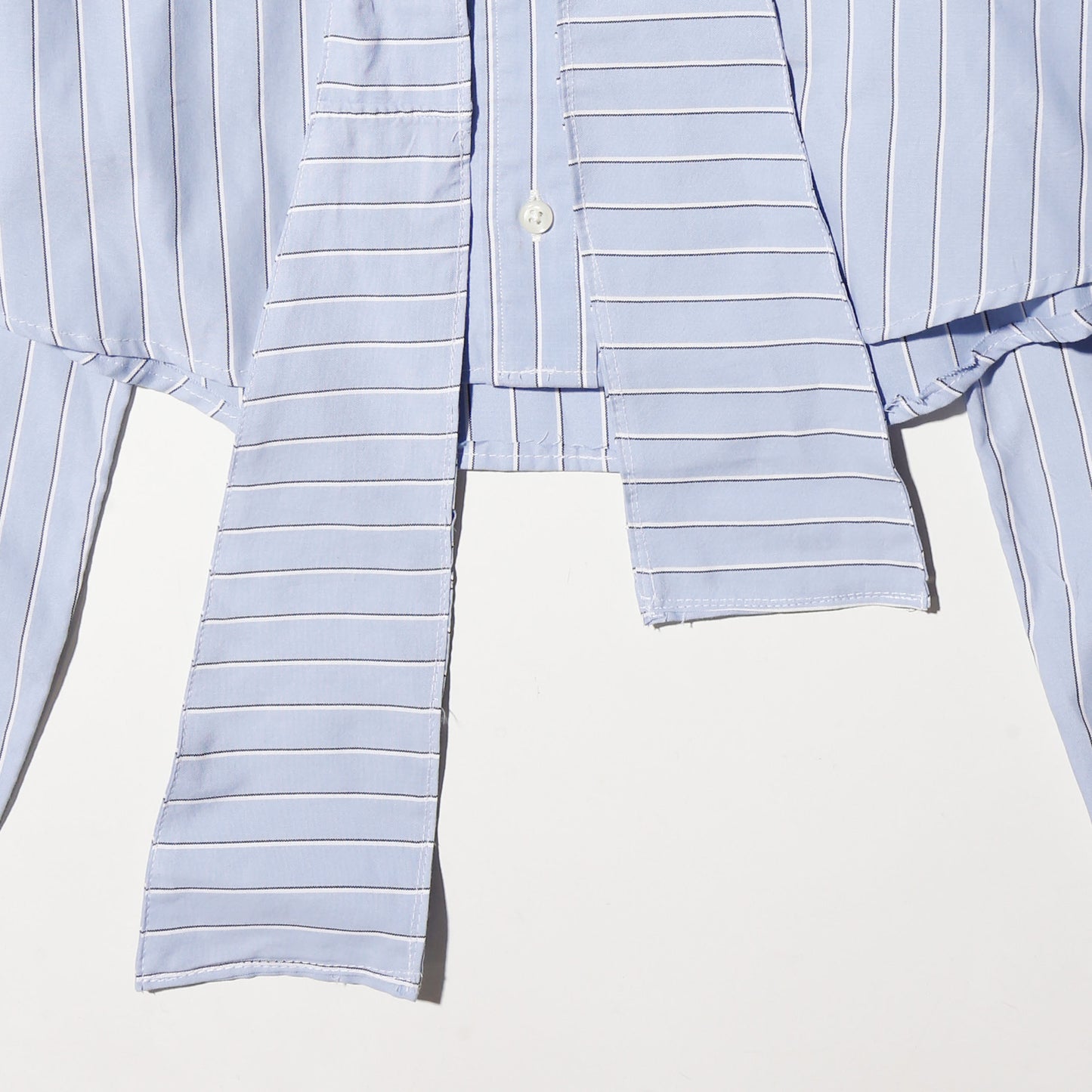 remake cropped bowtie shirt