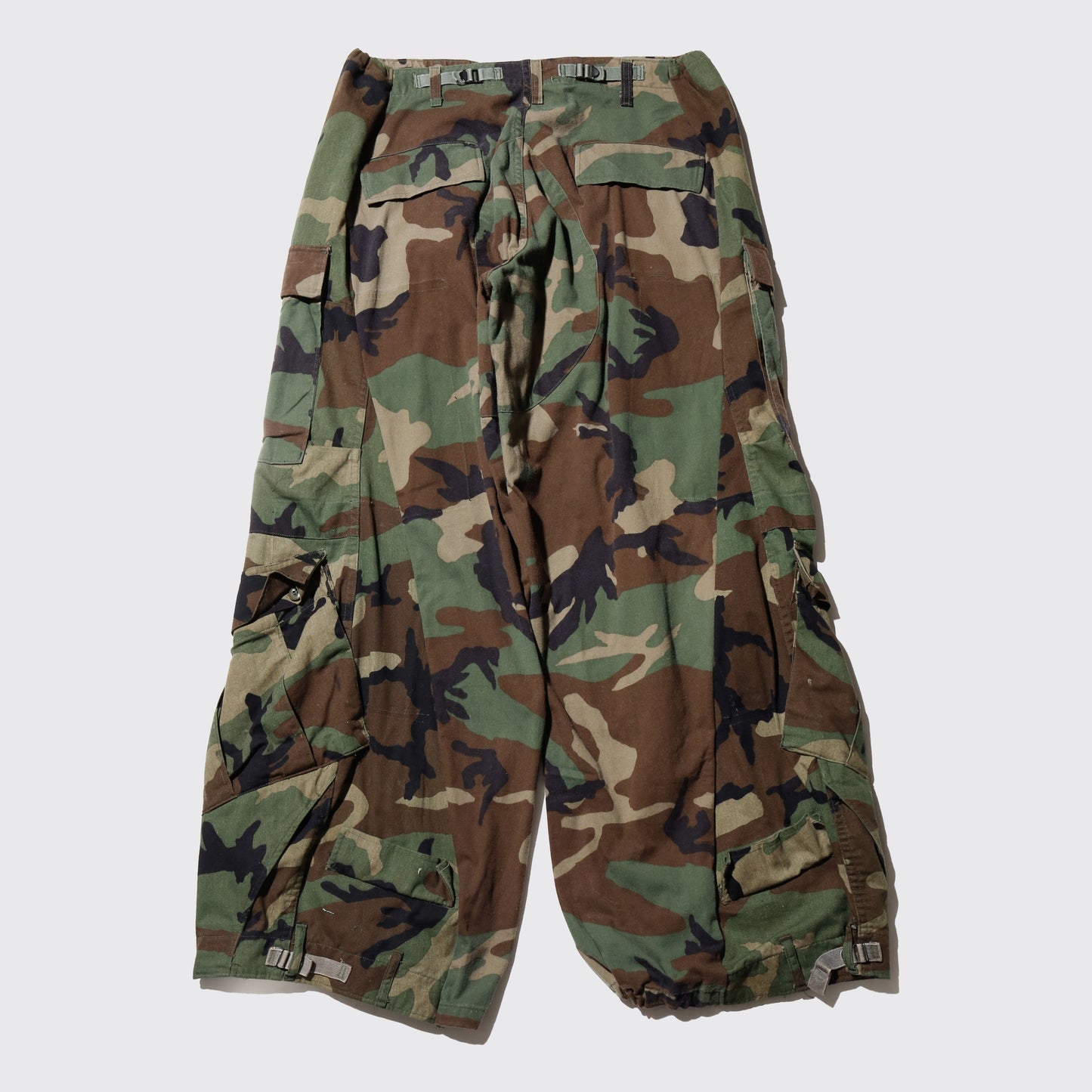 *one-off upside down wide cargo trousers