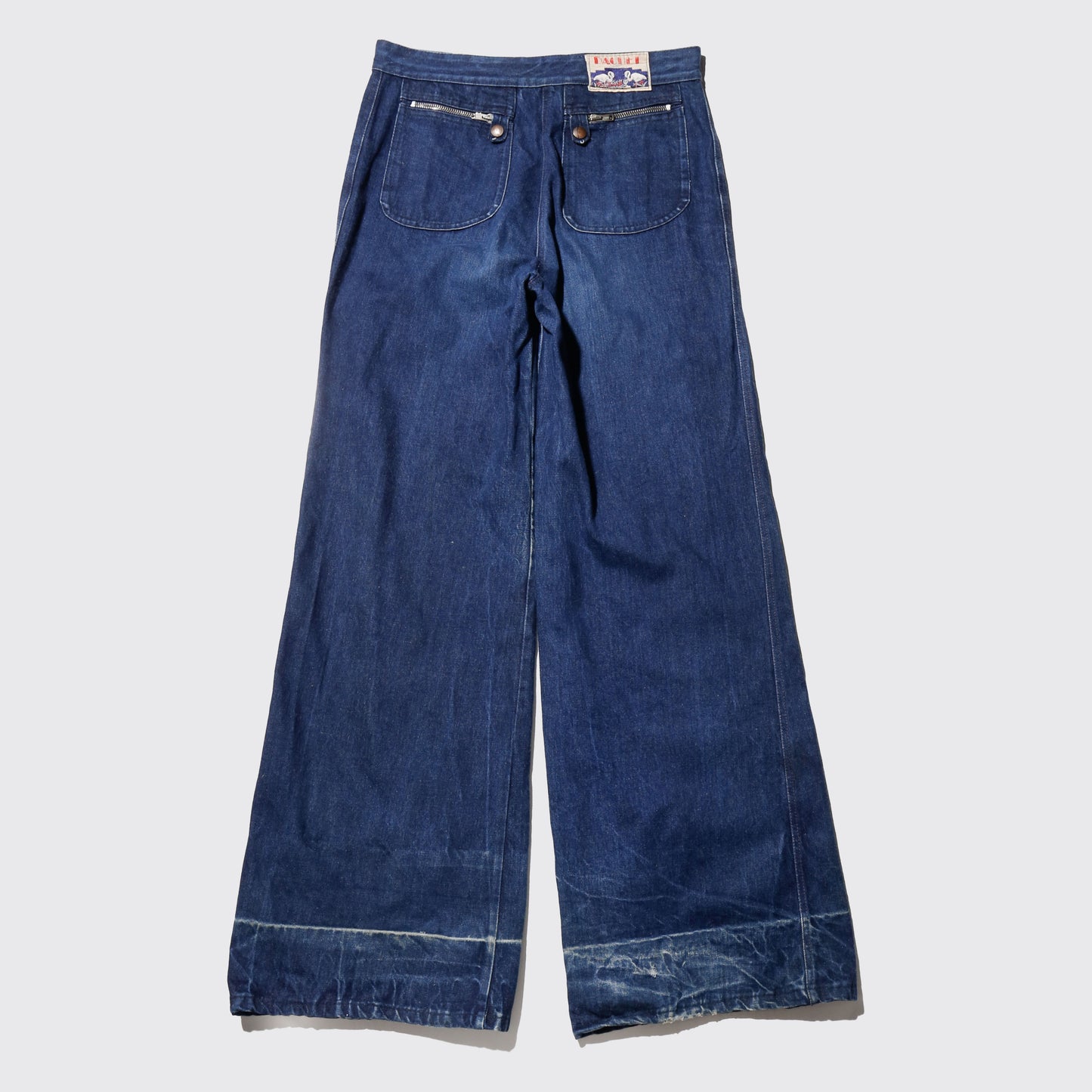 vintage 70's wide leg sailor jeans