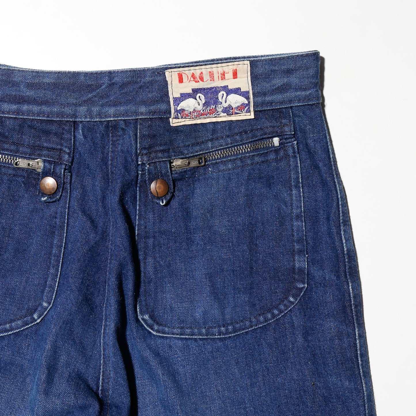 vintage 70's wide leg sailor jeans