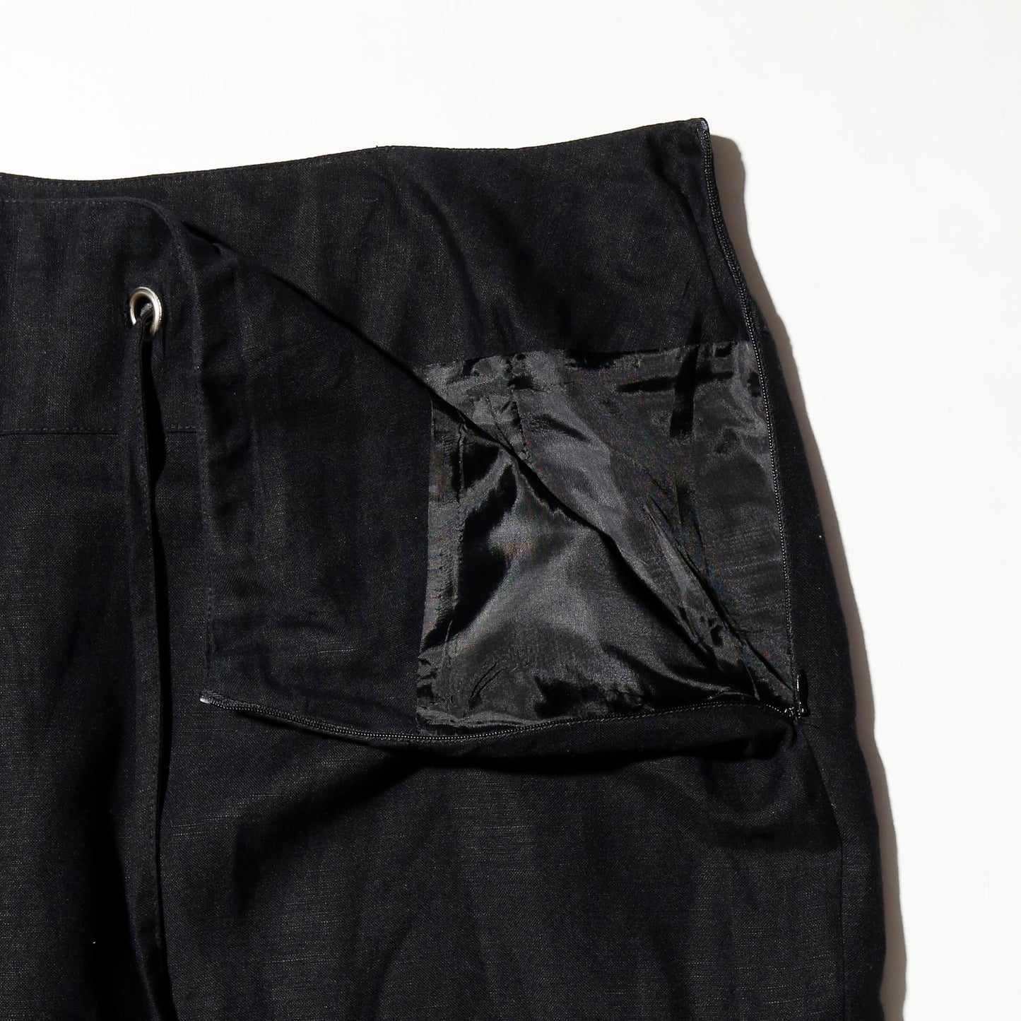 vintage corded linen cropped trousers