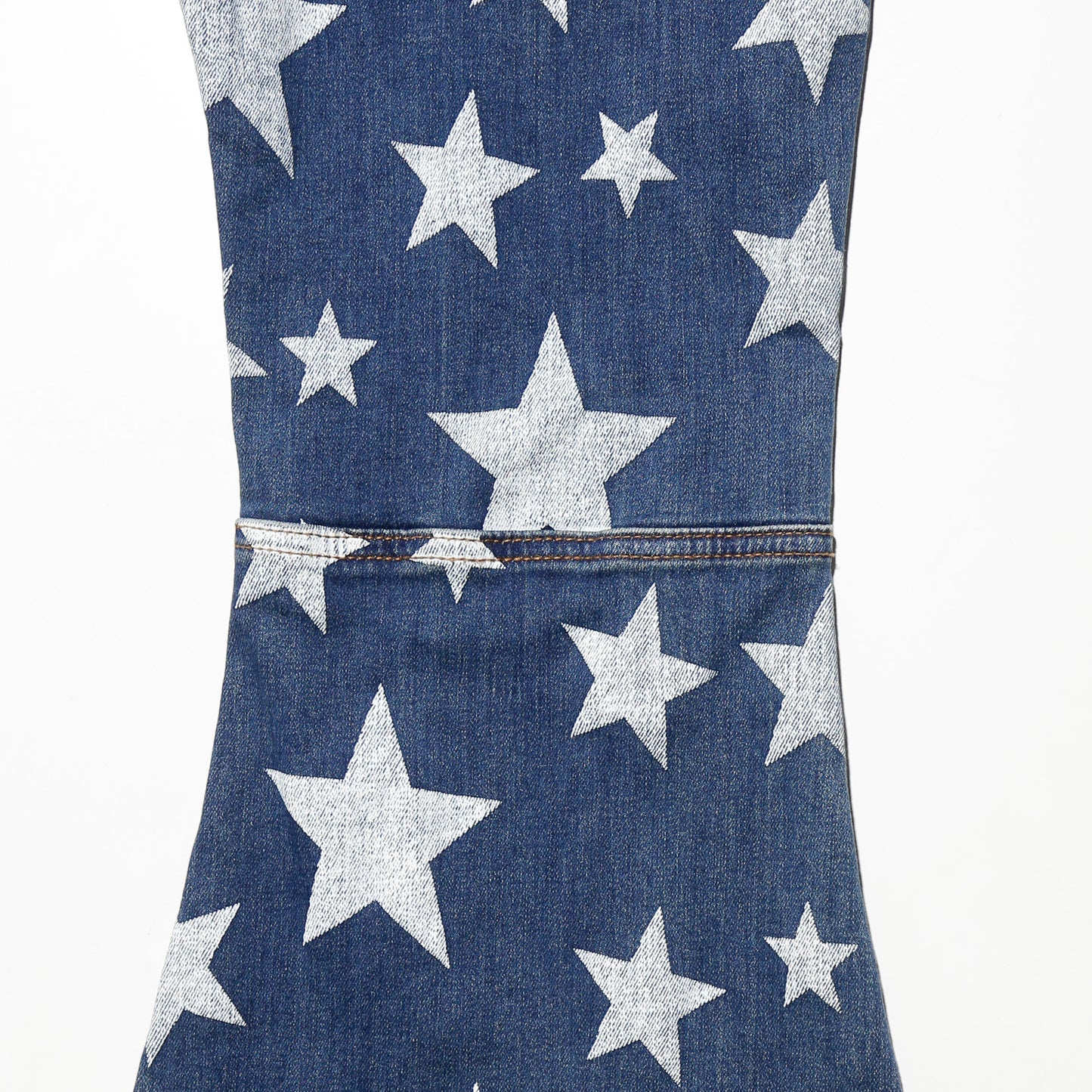 vintage faded star mega flare jeans