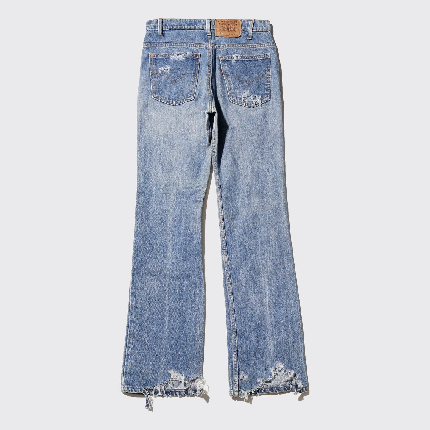 *one-off 90's levi's 517 crush flare jeans