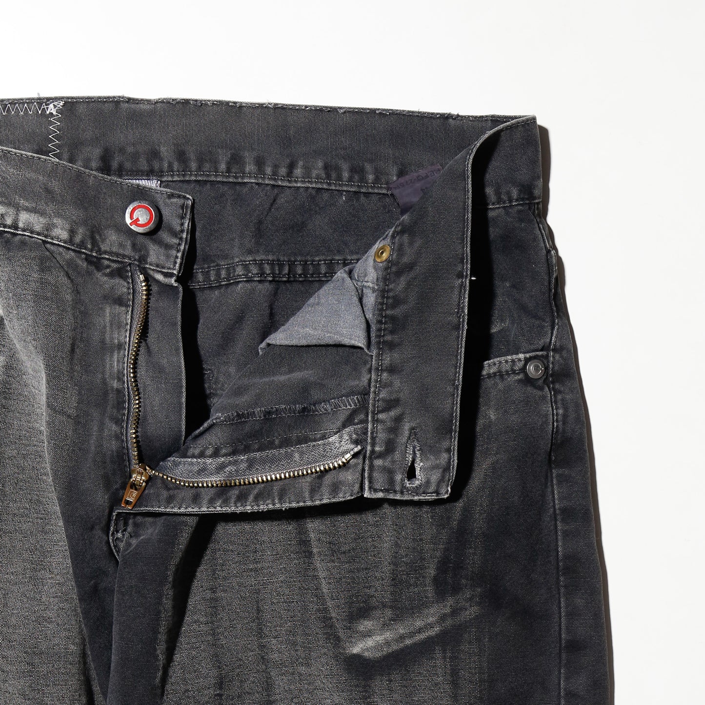 vintage aging flare jeans