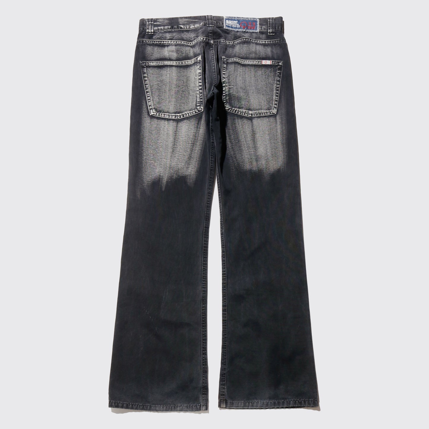 vintage aging flare jeans