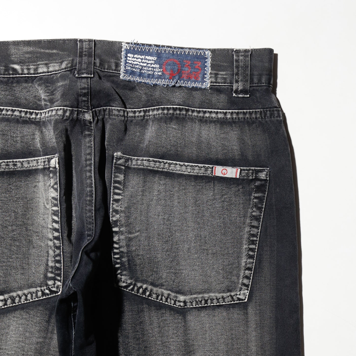 vintage aging flare jeans