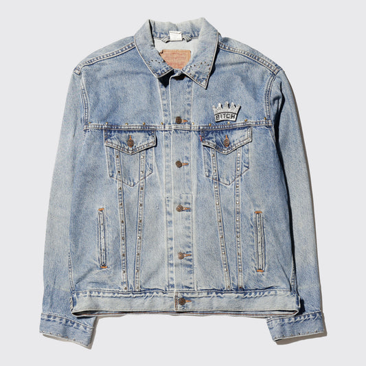 *one-off 90's levi's bitch crown custom trucker jacket