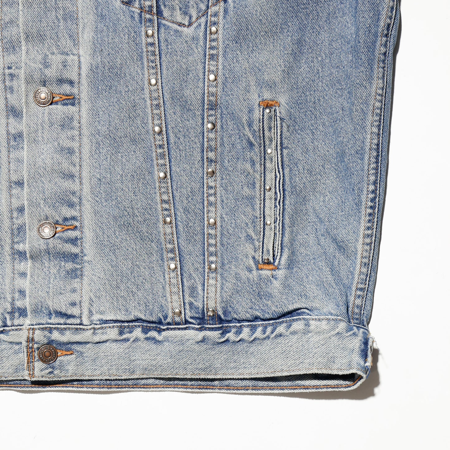 *one-off 90's levi's bitch crown custom trucker jacket
