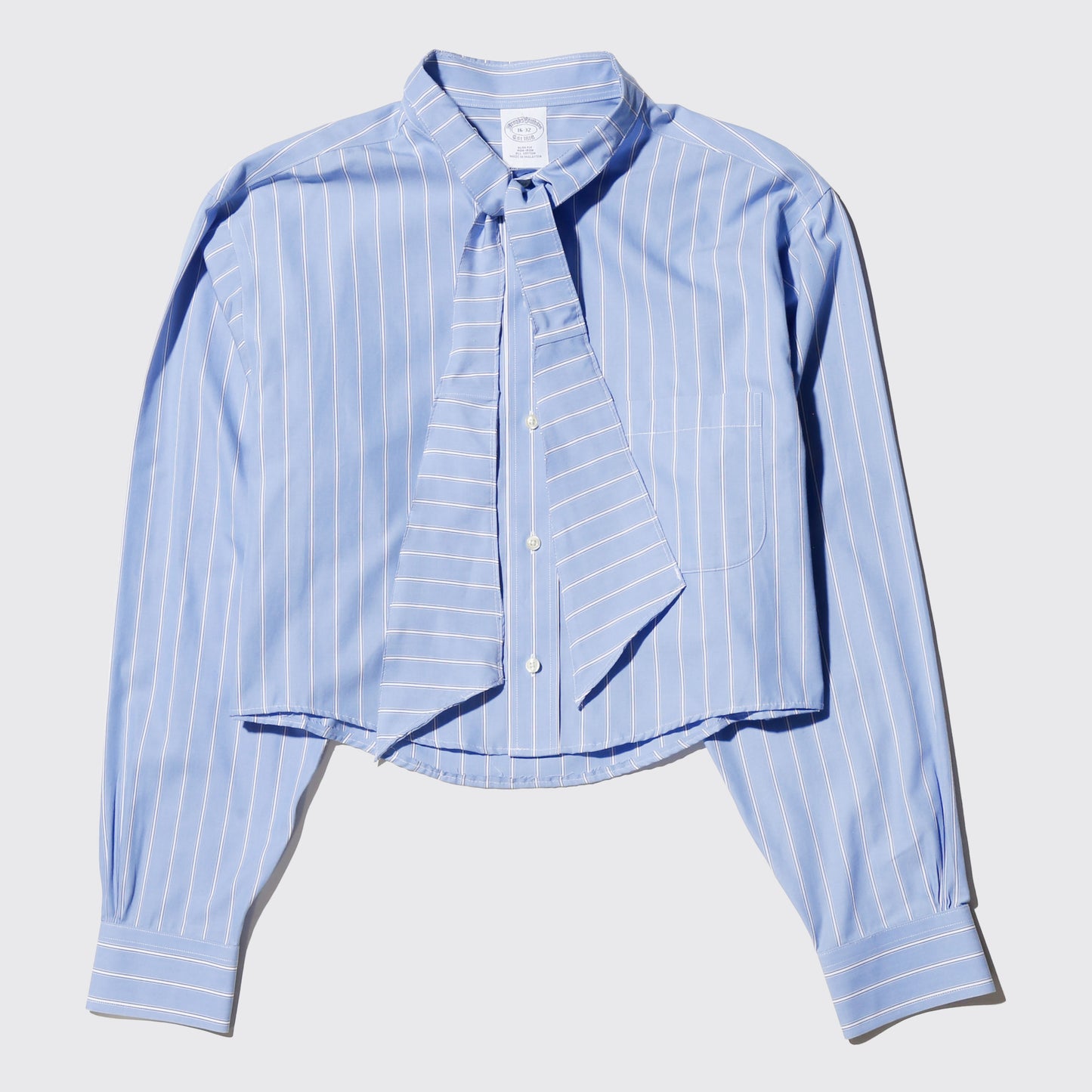 remake cropped bowtie shirt