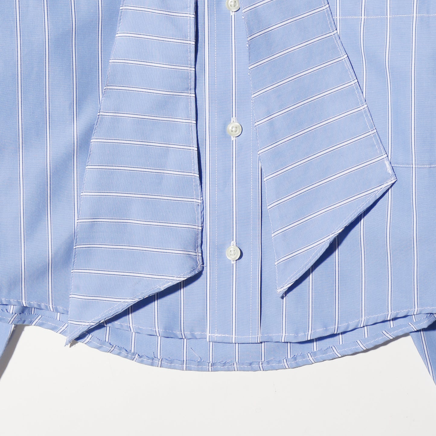 remake cropped bowtie shirt