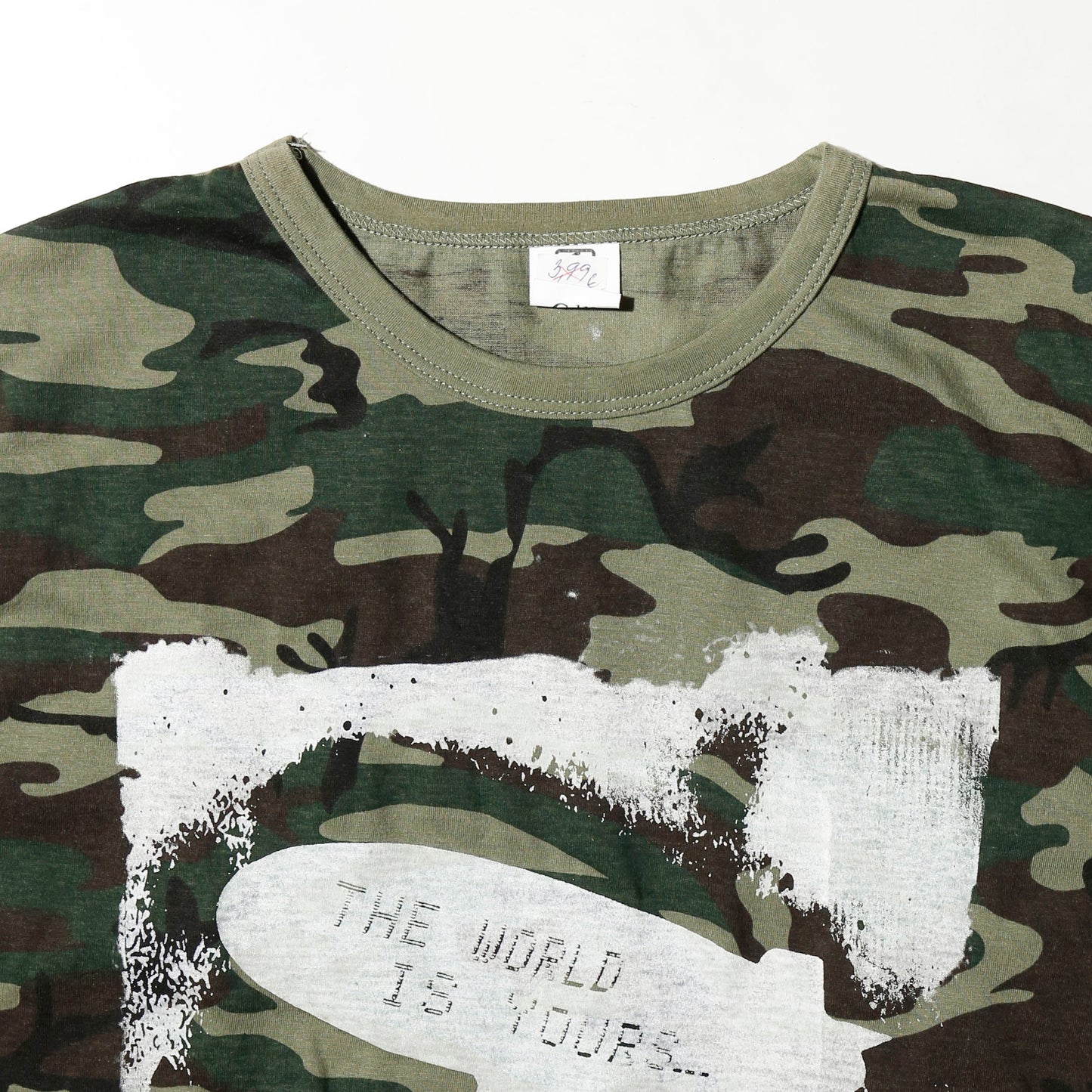 *one-off "the world is yours" hand screen n/s