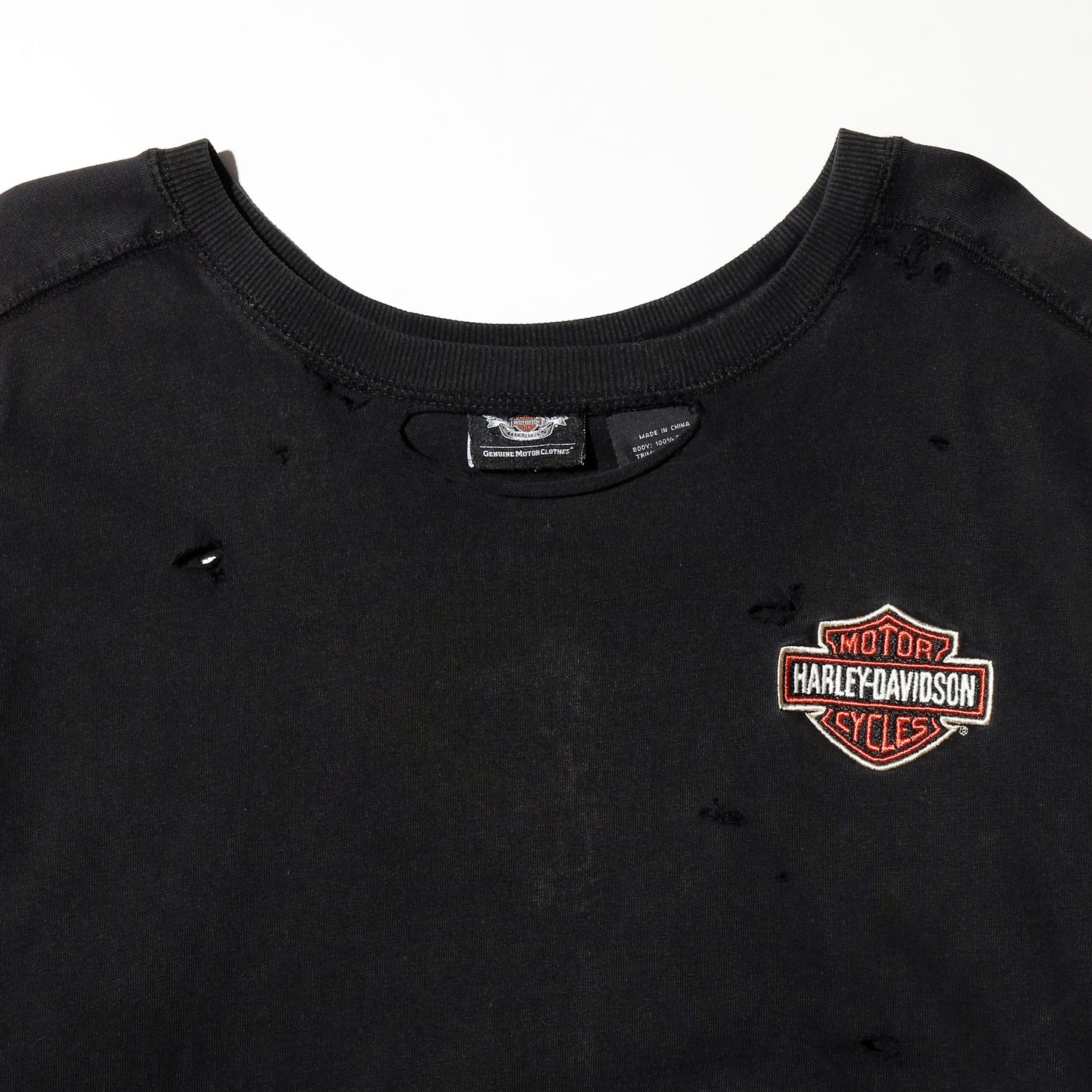 *one-off harley-davidson flame  pattern broken l/s