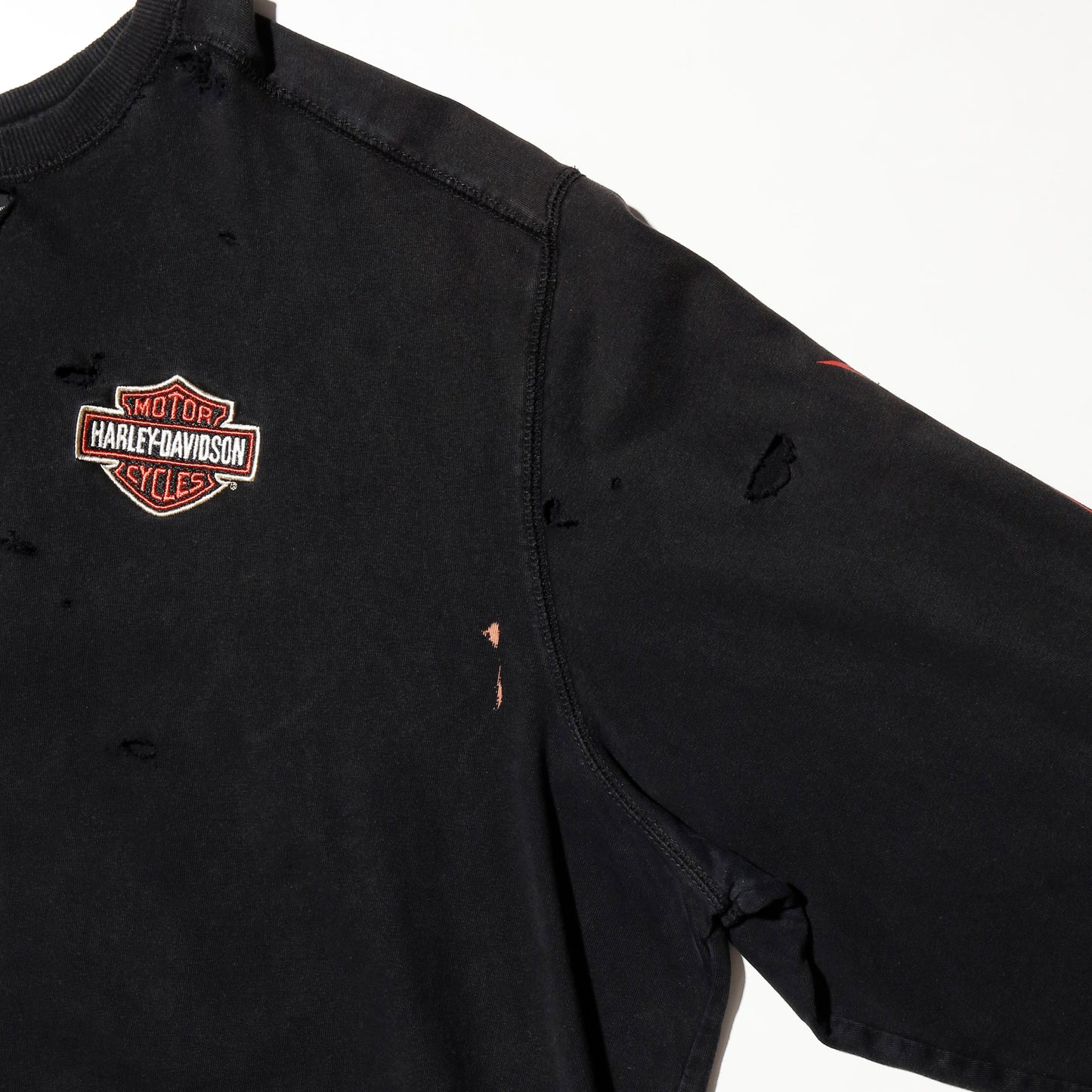 *one-off harley-davidson flame  pattern broken l/s