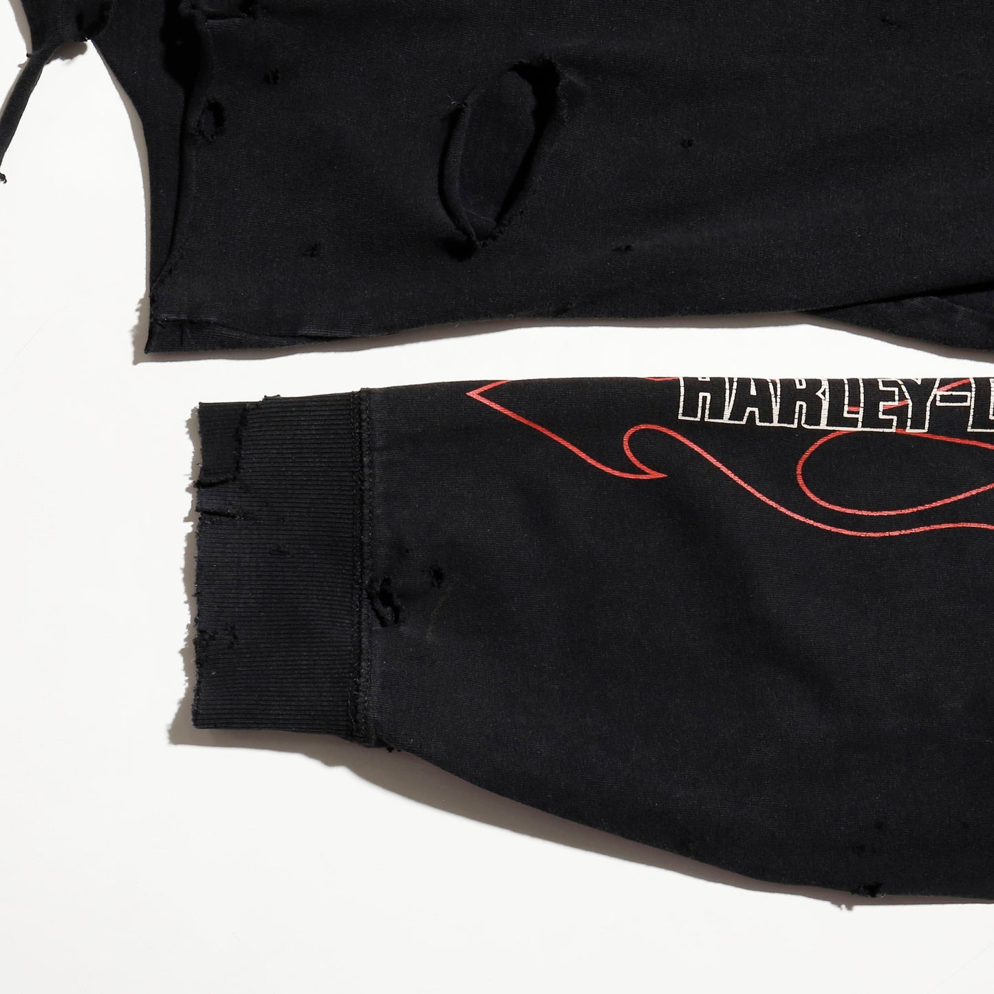 *one-off harley-davidson flame  pattern broken l/s