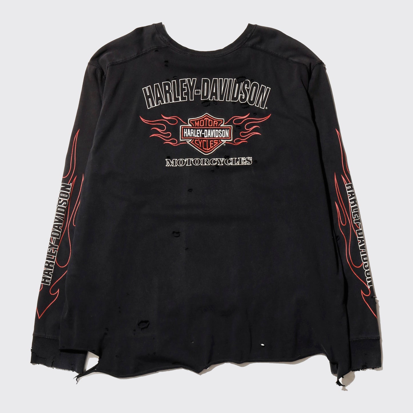 *one-off harley-davidson flame  pattern broken l/s