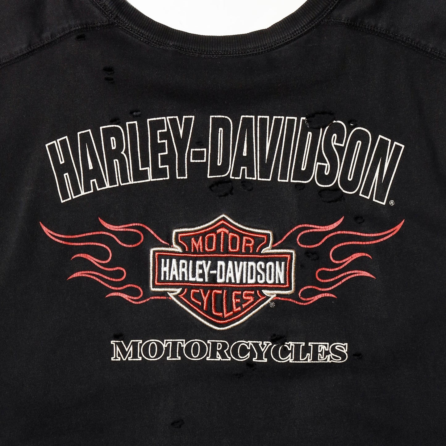 *one-off harley-davidson flame  pattern broken l/s
