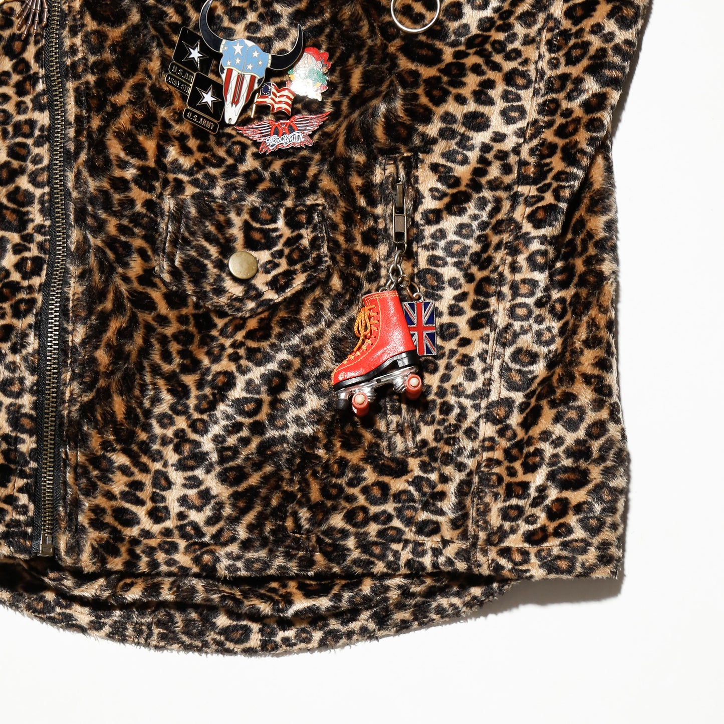 *one-off custom leopard velour riders jacket