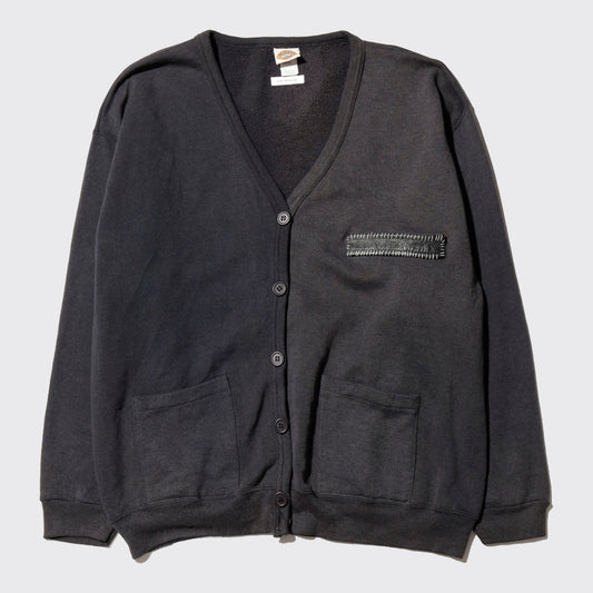 vintage faded sweat cardigan