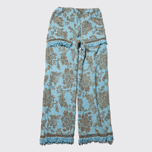 remake jacquard rag wide trousers