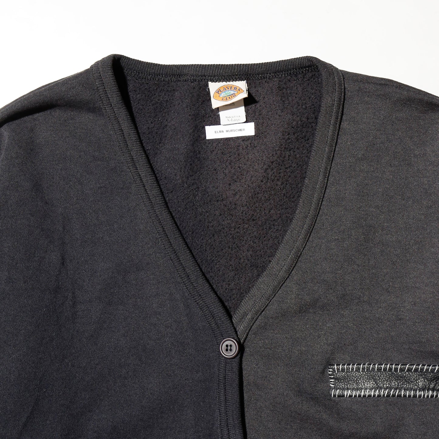 vintage faded sweat cardigan