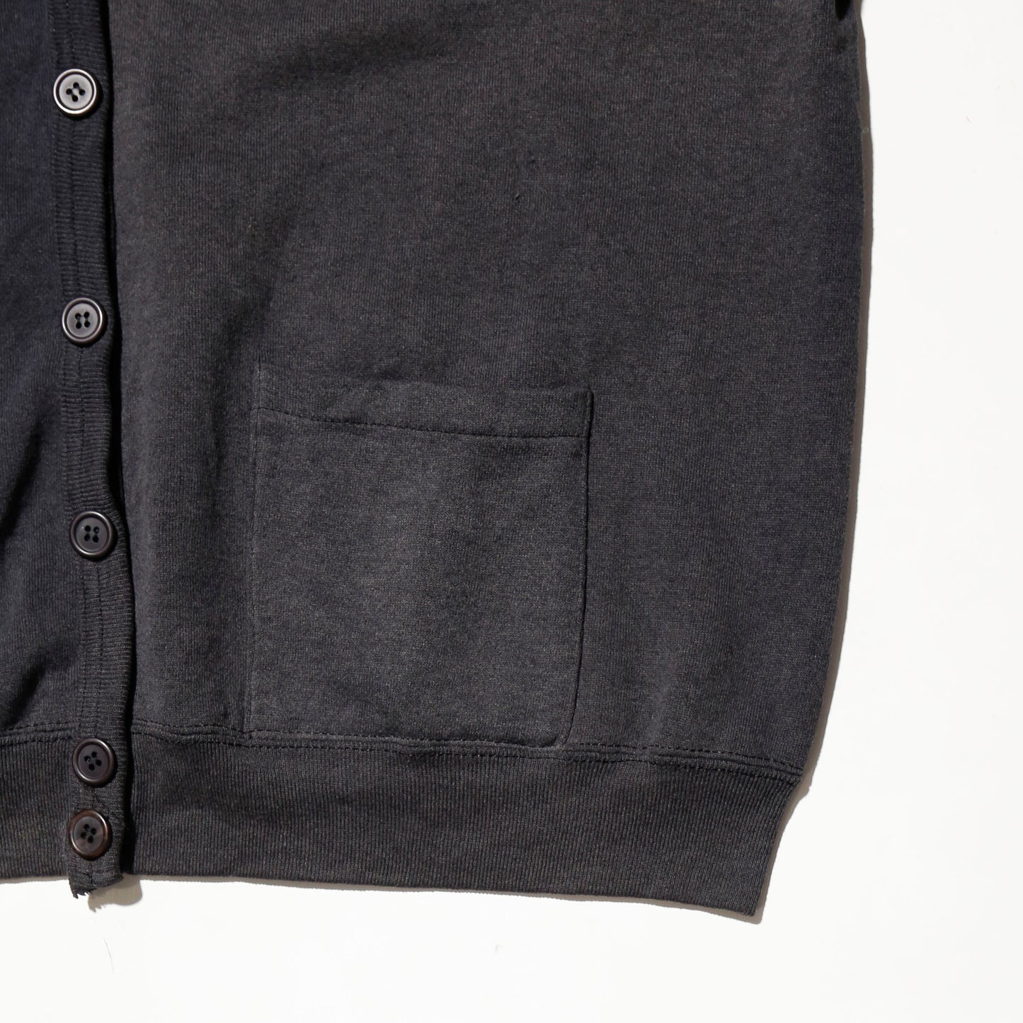 vintage faded sweat cardigan