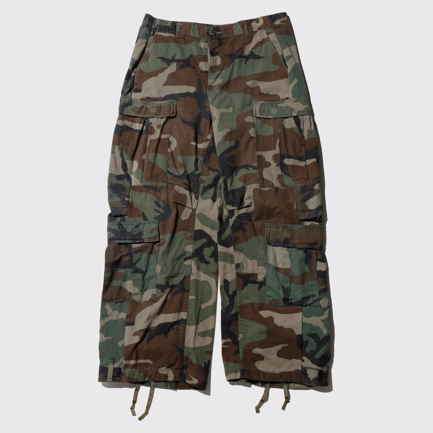 *one-off upside down wide cargo trousers
