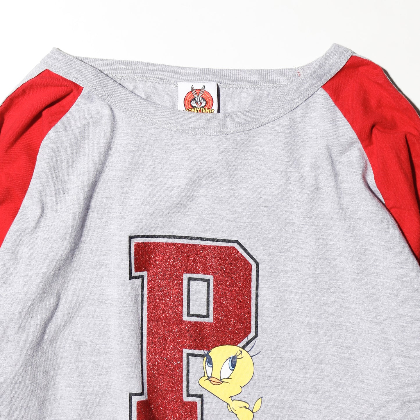 vintage looney tunes tweety "PERFECT" line raglan l/s