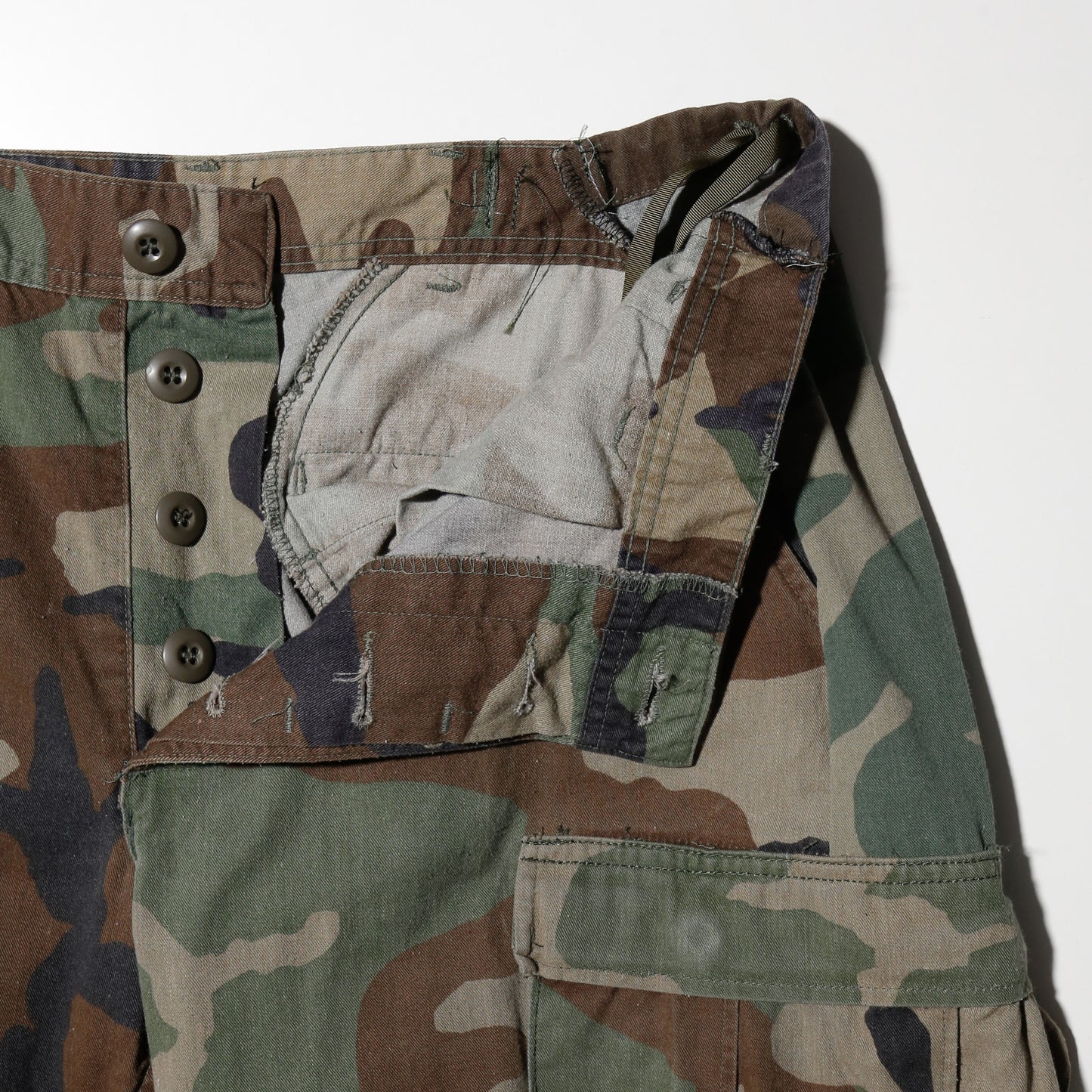 *one-off upside down wide cargo trousers