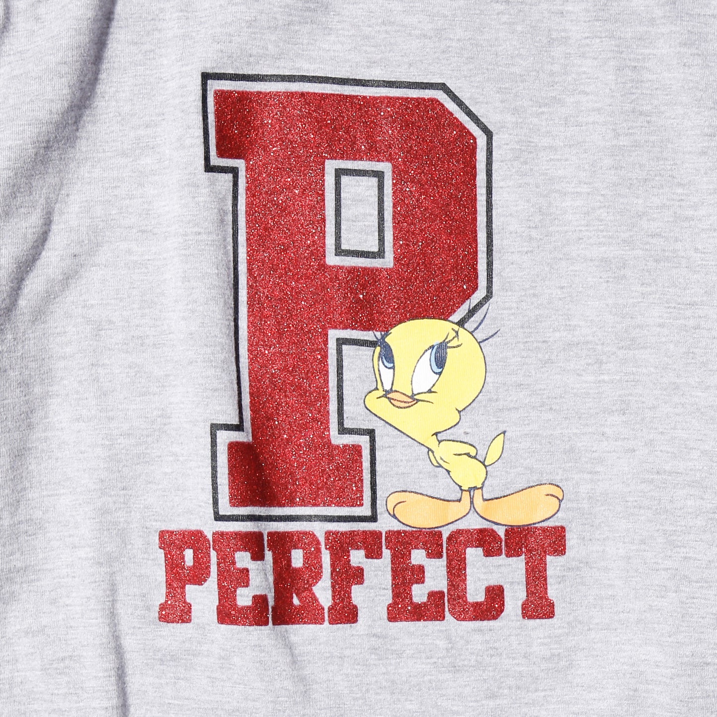 vintage looney tunes tweety "PERFECT" line raglan l/s