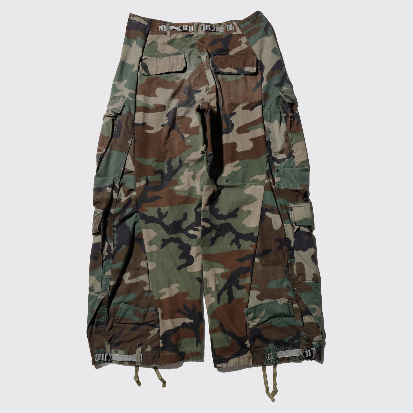 *one-off upside down wide cargo trousers