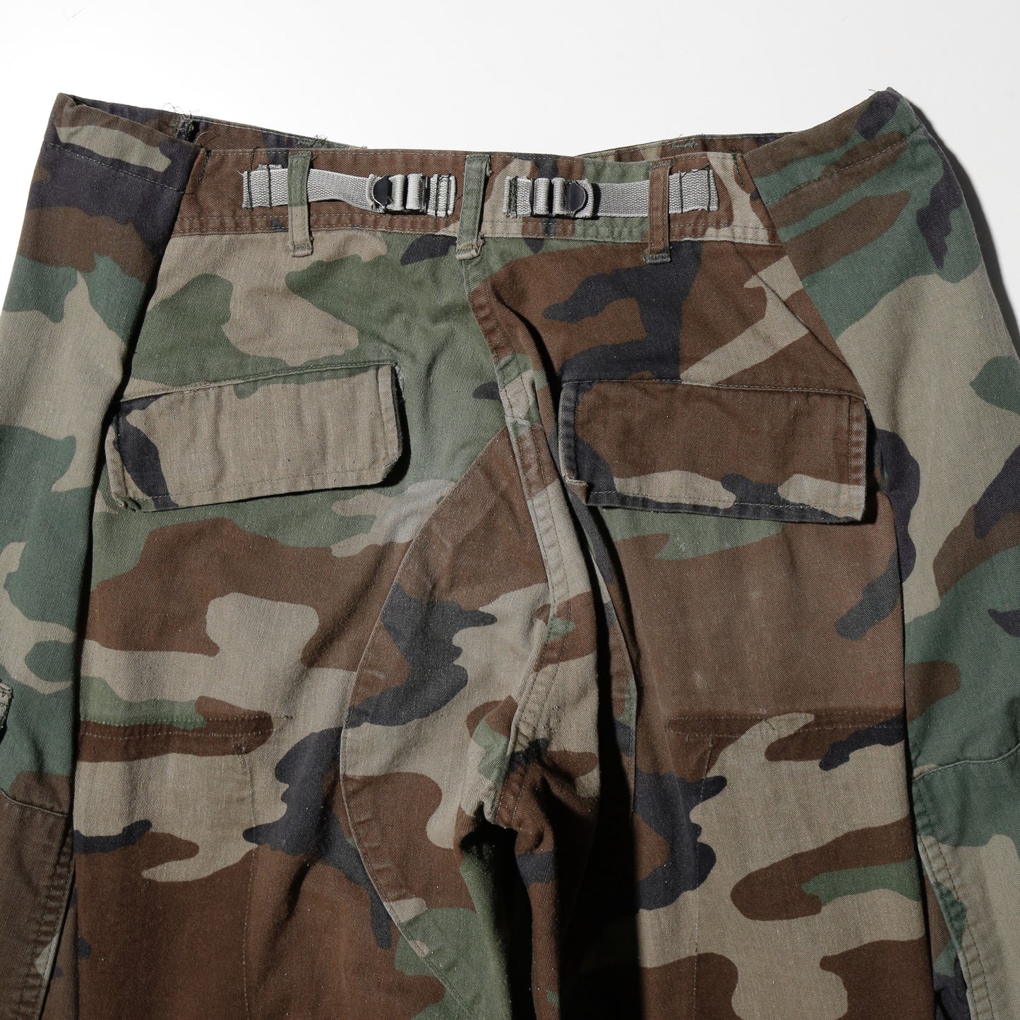 *one-off upside down wide cargo trousers