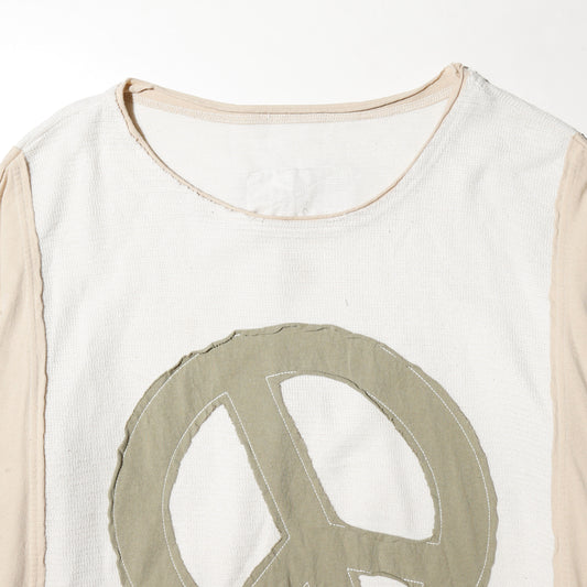 vintage cropped peace l/s cut sew