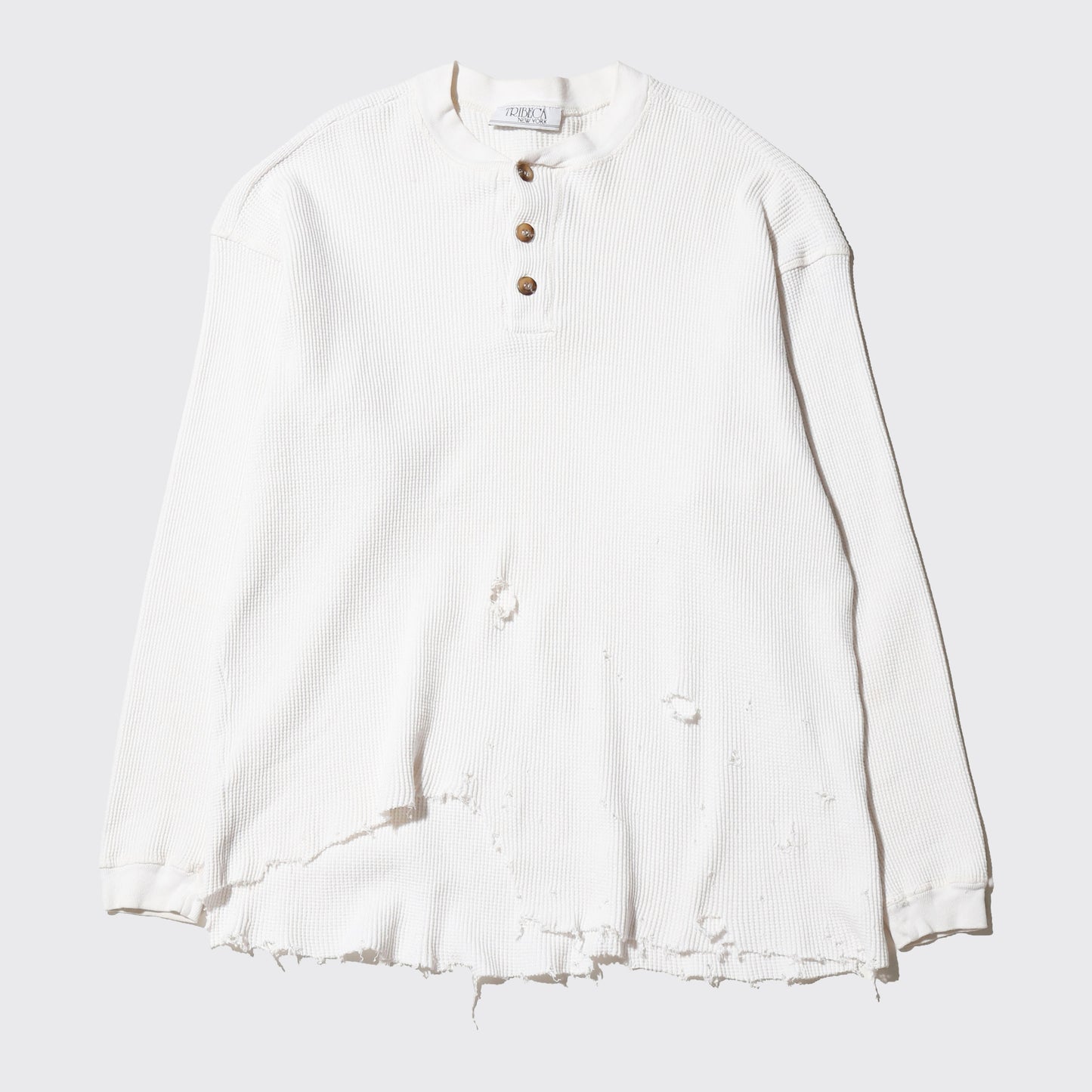 *one-off broken henry neck thermal cut sew