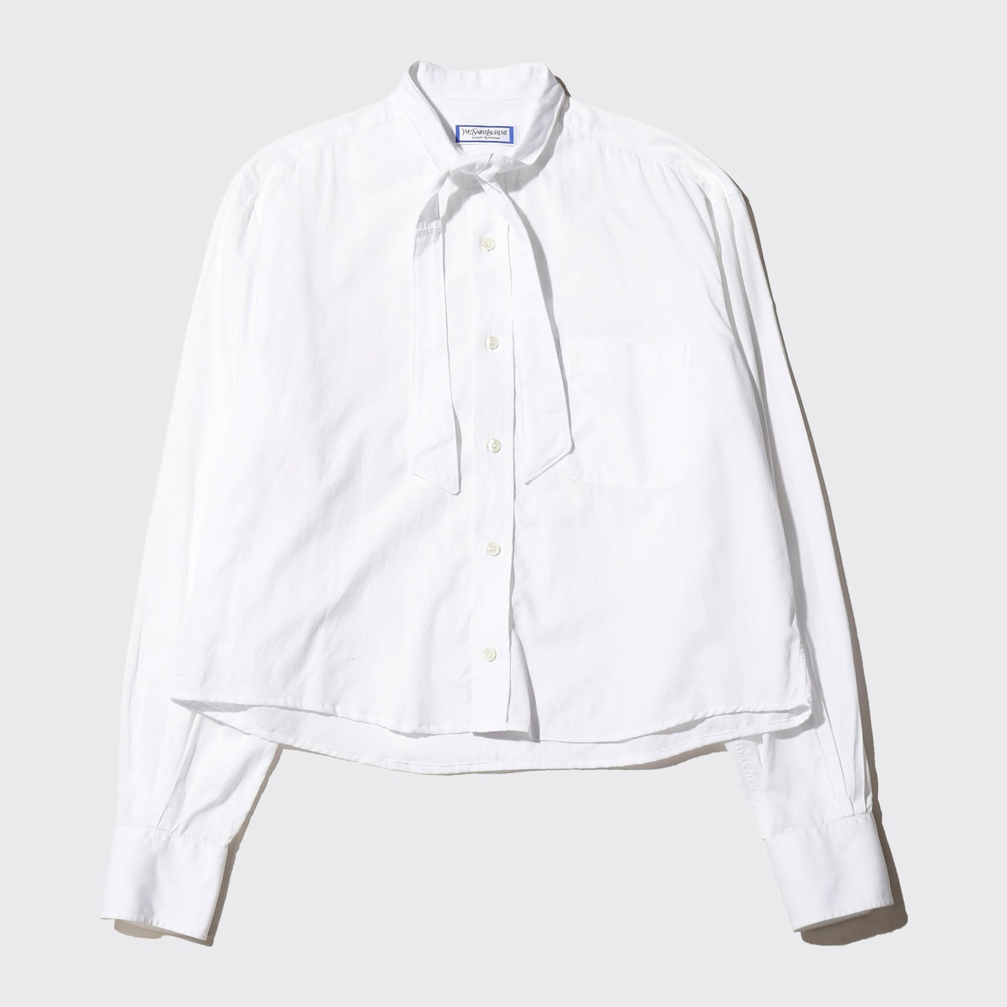 *one-off 80's Yves Saint Laurent bowtie shirt
