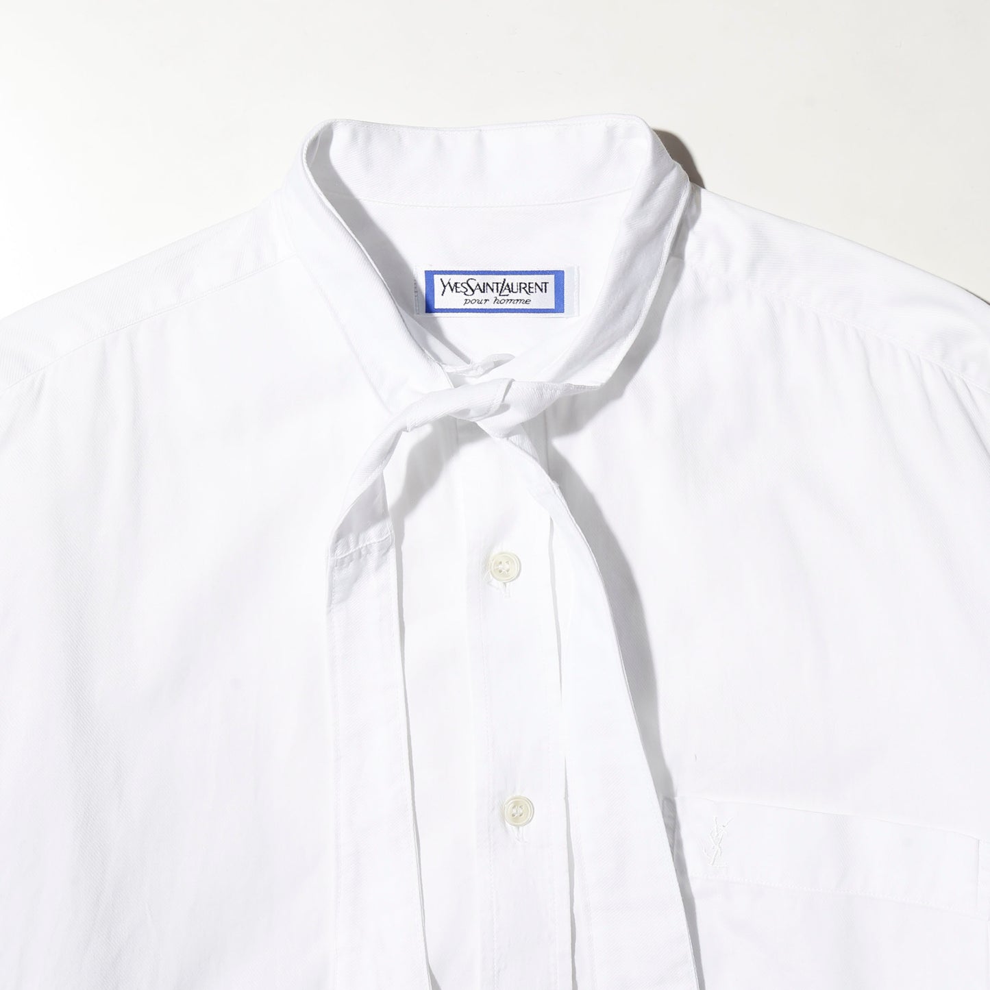 *one-off 80's Yves Saint Laurent bowtie shirt