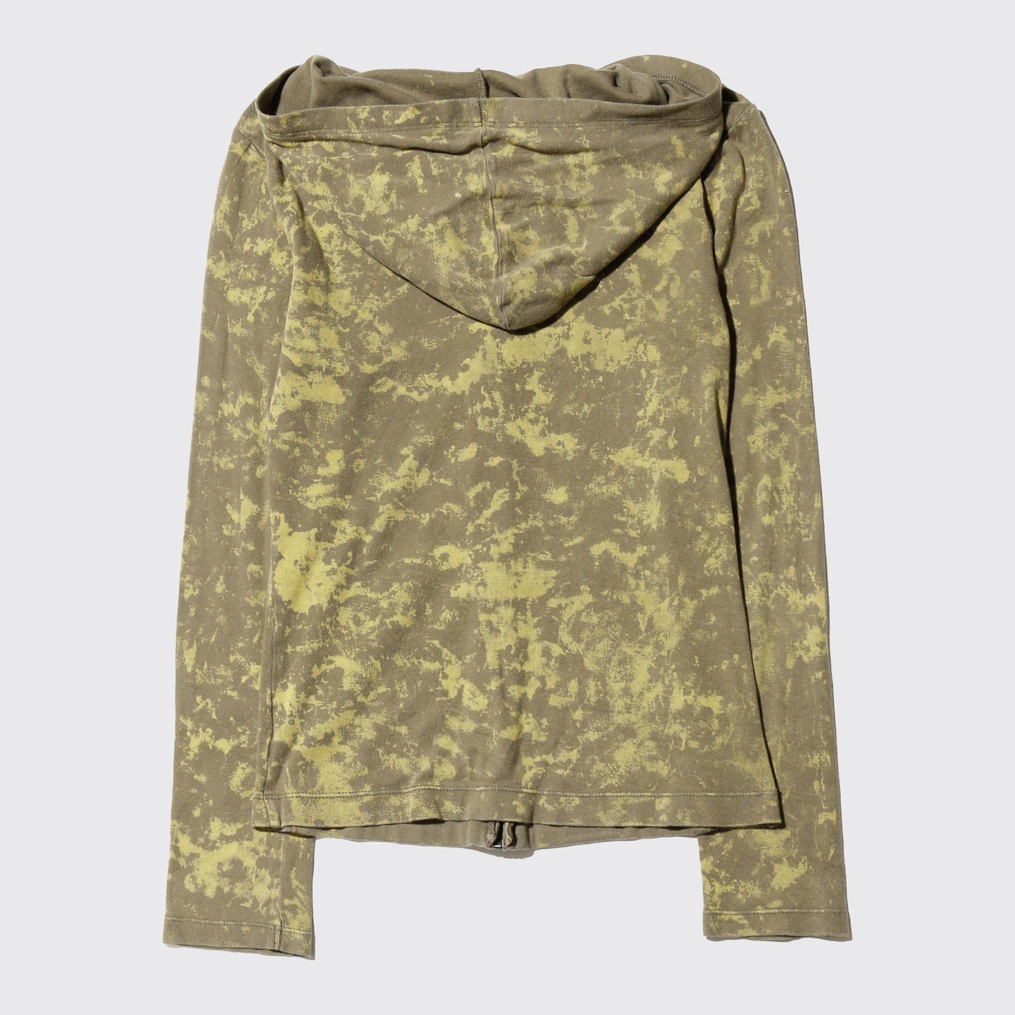 vintage acid camo hoodie, with copper badge