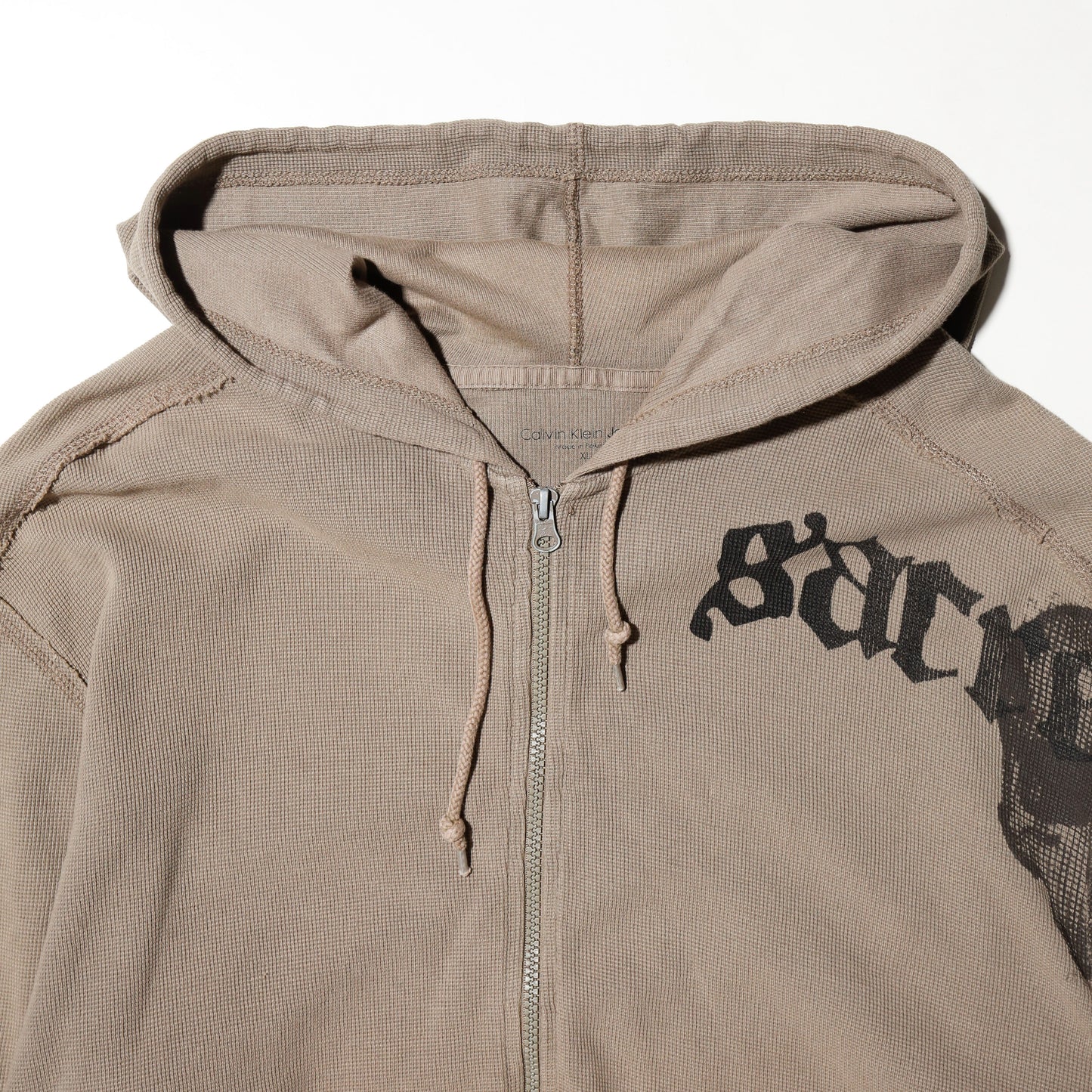 vintage calvin klein jeans skull hoodie
