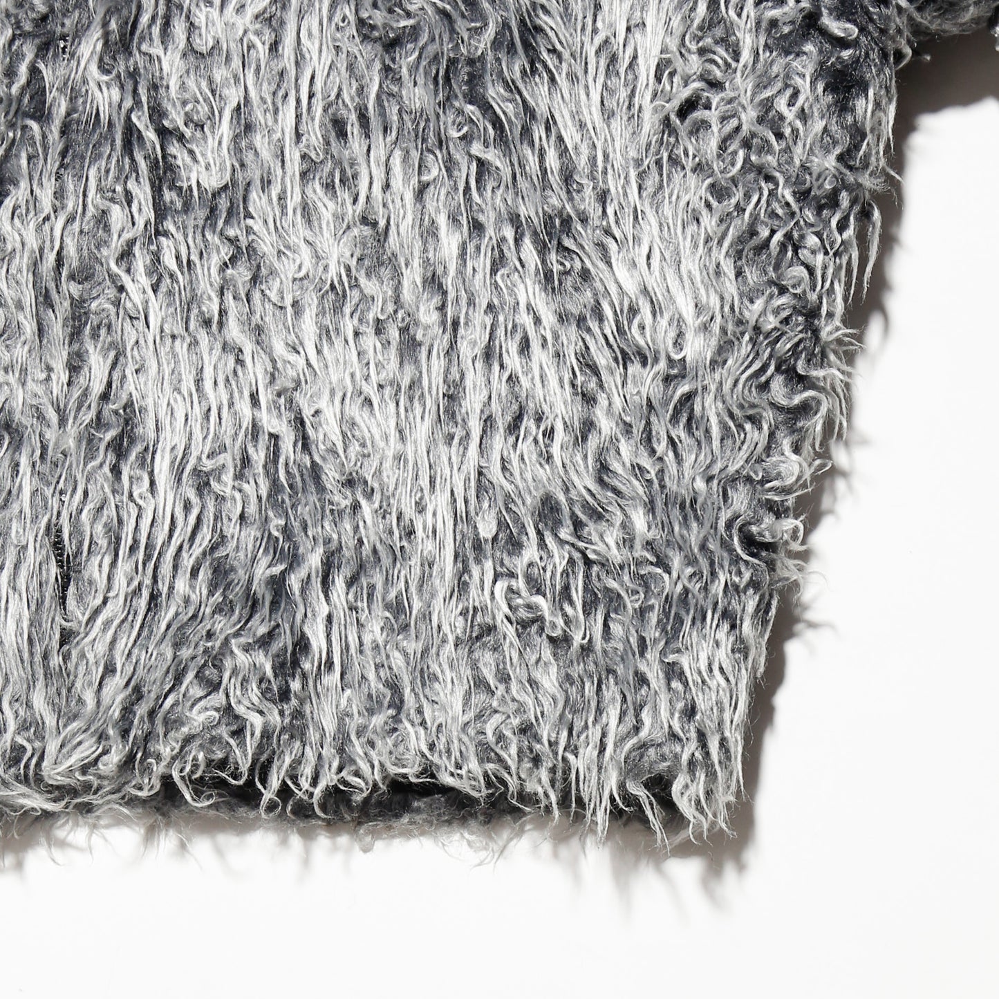 vintage euro cropped faux fur hoodie